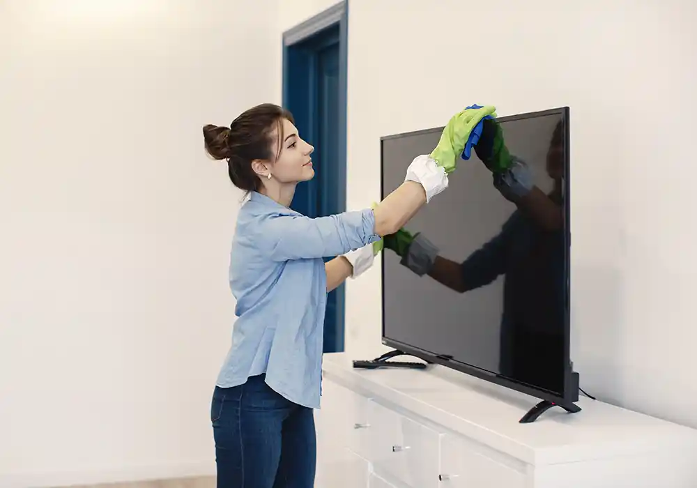 Cleaning Television